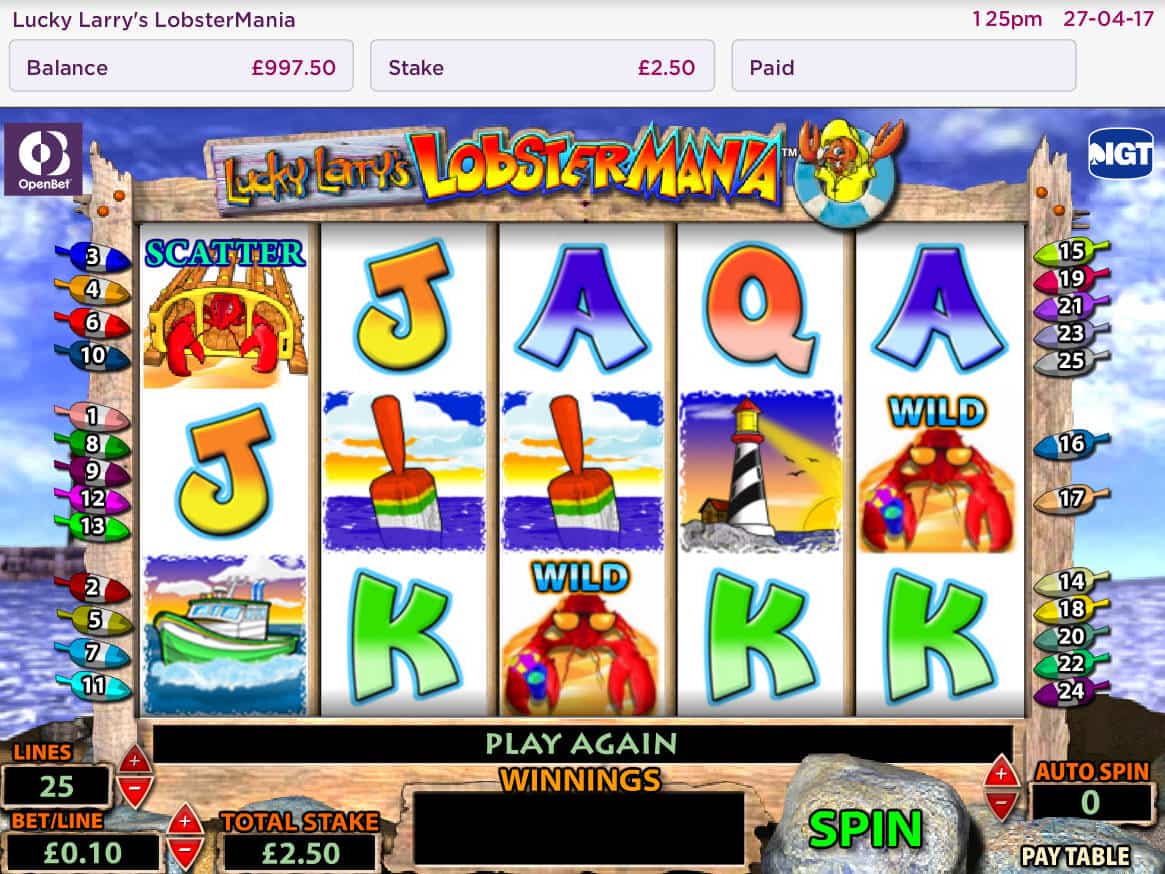 Play IGT’s free Lobstermania slot machine without downloading