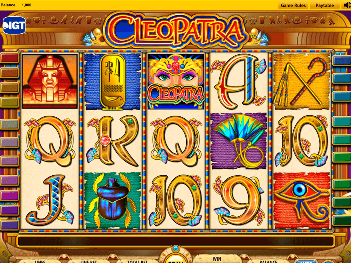 Play the Cleopatra Slot Machine without downloading